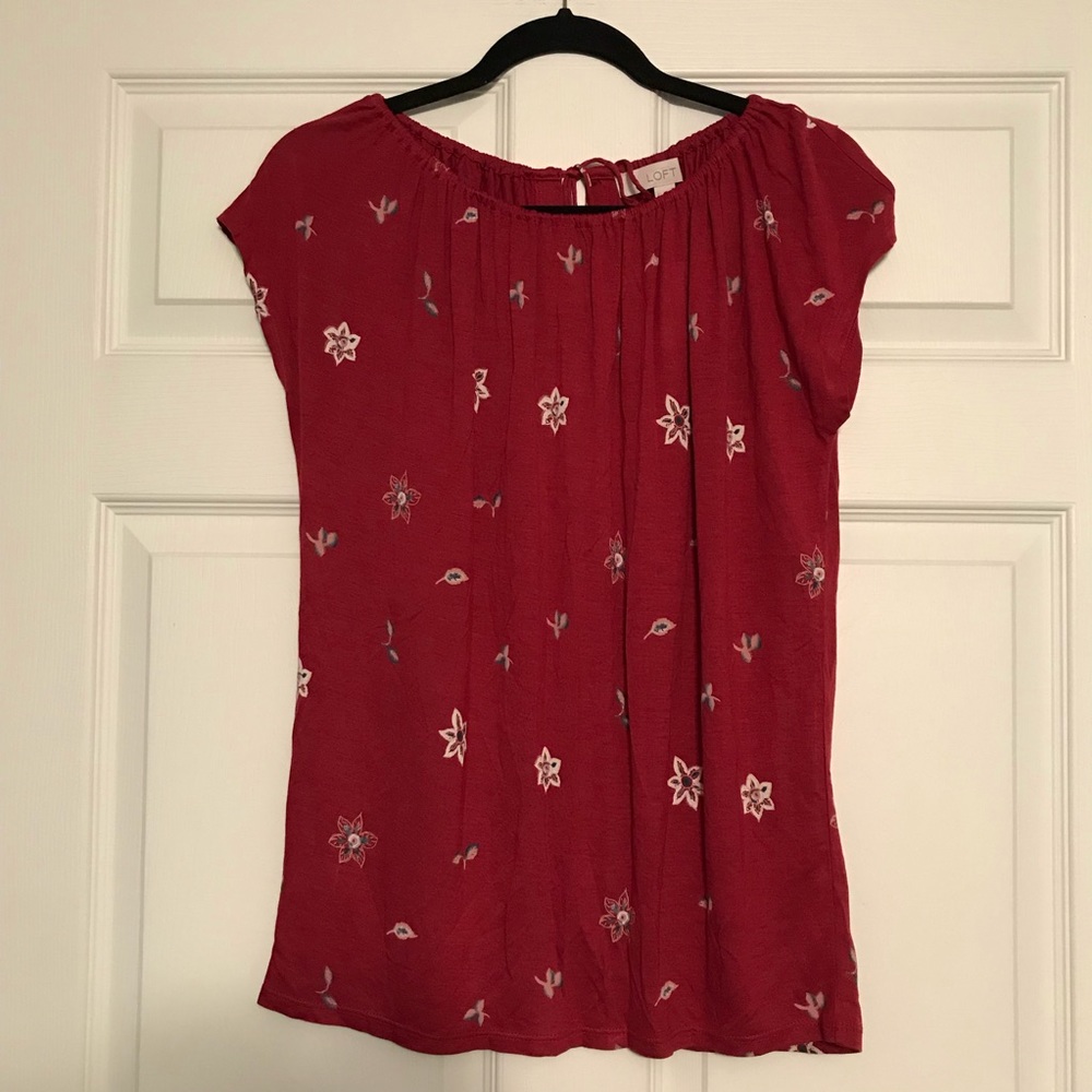 5/$25 🍂 NWT LOFT small short sleeve top - Picture 1 of 3